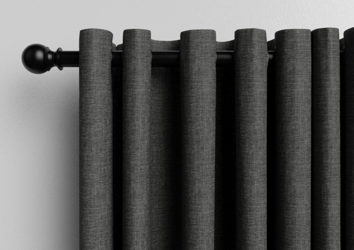 Hampshire (Blackout) Eyelet, Anthracite - Ready Made Curtains - Image 10